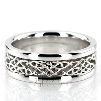 Gold, Palladium & Platinum Celtic Wedding Rings - Celtic Rings