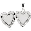 Sterling Silver Heart Locket With Solitaire Diamond (0.01 ct.) thumbnail 2