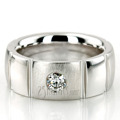 Round Cut Diamond Wedding Ring 