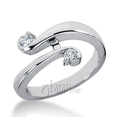 14K white gold Diamond Fancy Ring (0.20 ct. tw.) - main view