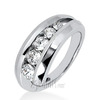 Channel Set Round Diamond Fancy Ring (0.31 CT) 