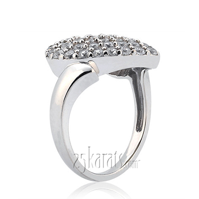 0.84 ct. Heart Shape Diamond Fancy Ring - view 2