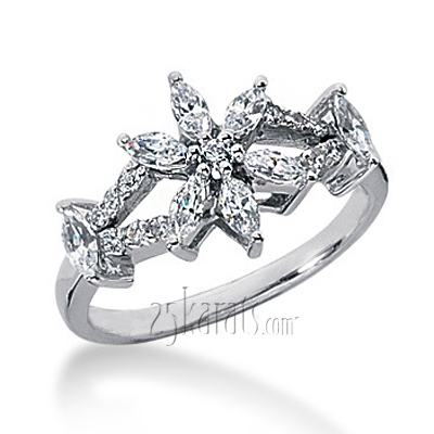 0.79ct. t.w. Combination Diamond Fancy Ring