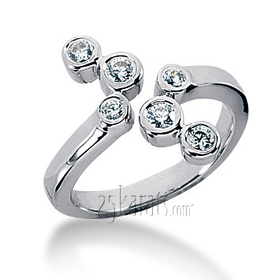 Bezel Set Round Diamond Fashion Ring (0.30 ct.tw)