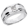 Attractive Princess Solitaire Diamond Men's Ring (0.50 ct.tw)
