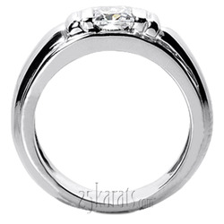 Princess Cut Solitaire Men Diamond Ring  thumbnail 3