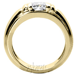 Princess Cut Solitaire Men Diamond Ring  thumbnail 4