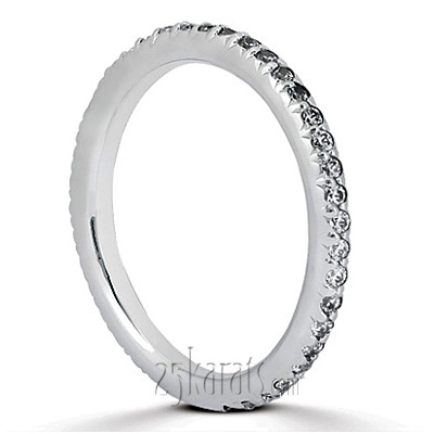 Pave Set Diamond Wedding Ring (0.49 ct. tw.) - view 2