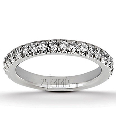 14K white gold 0.48 ct. Round Cut Prong Set Diamond Bridal Ring - main view
