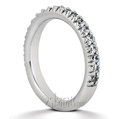 14K white gold 0.48 ct. Round Cut Prong Set Diamond Bridal Ring - alternate view 2