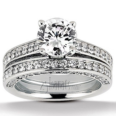 Round Cut Prong Set Diamond Bridal Ring (0.62 ct. tw.) thumbnail 3