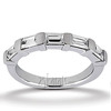 0.95 ct. t.w. Baguette Cut Bar Set Diamond Wedding Band