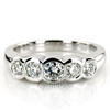 Bezel Set Five-Stone Diamond Wedding Band (0.74 ct.tw)