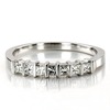 7 Stone Contemporary Bar Set Princess Cut Diamond Band (0.35 ct. t.w)