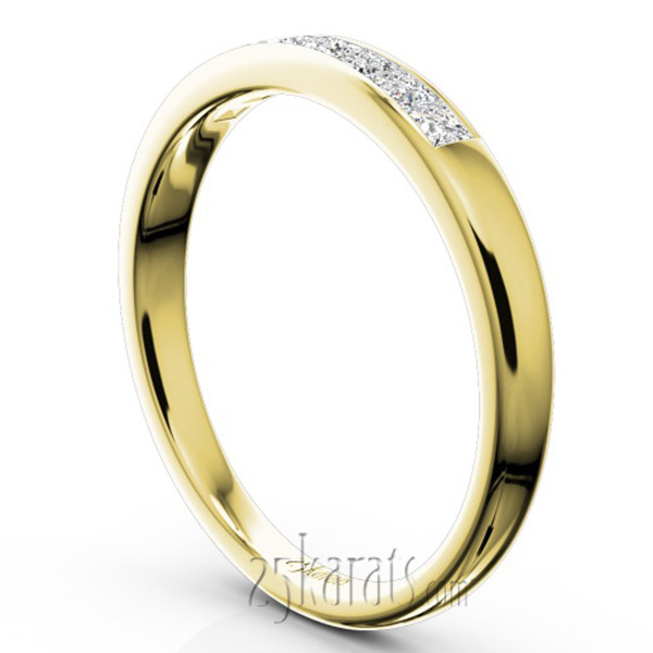 14K white gold Newly Designed 7 Stone Princess Cut Diamond Anniversary Band (1/5 ct. tw.) - alternate view 4