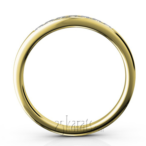 14K white gold Newly Designed 7 Stone Princess Cut Diamond Anniversary Band (1/5 ct. tw.) - alternate view 6