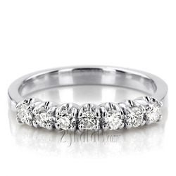 7 Round Stone Contemporary Diamond Band (0.21 ct. tw.) 