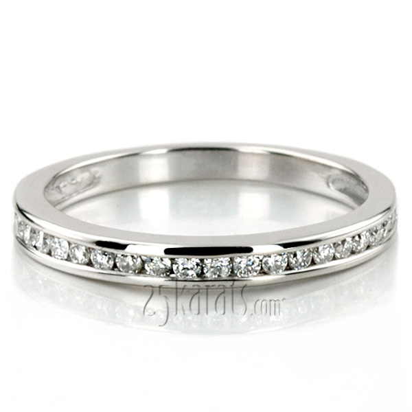 Beautiful Channel Set Diamond Bridal Ring (0.23 ct.tw)