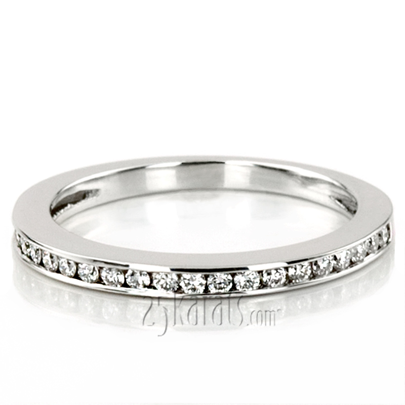 Classic Channel Set Ladies Diamond Wedding Ring (0.21 ct.tw)