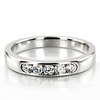 Brilliant Round 5 Stone Channel Set Woman Diamond Ring (1/4 ct. tw)