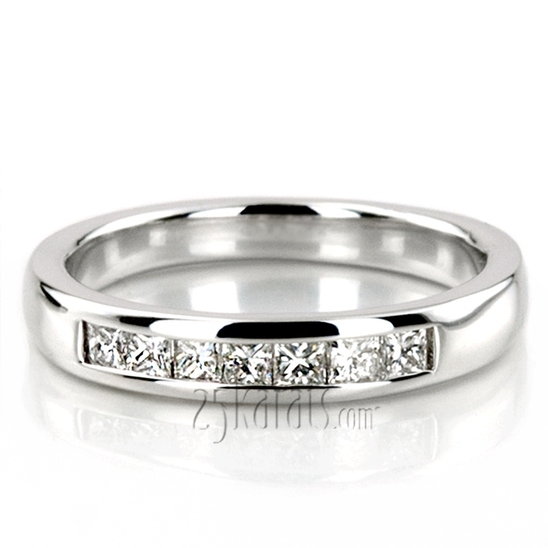 Newly Designed 7 Stone Princess Cut Diamond Anniversary Band (1/5 ct. tw.)