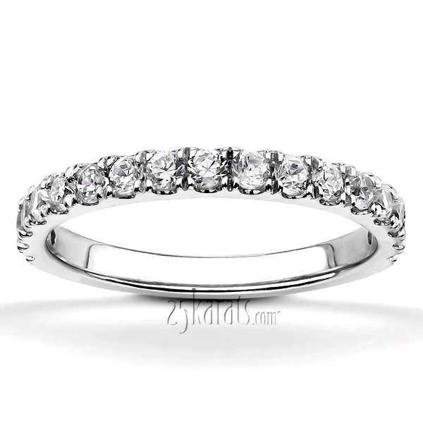 Micro Pave Set  Anniversary Band (3/8 ct. tw.)