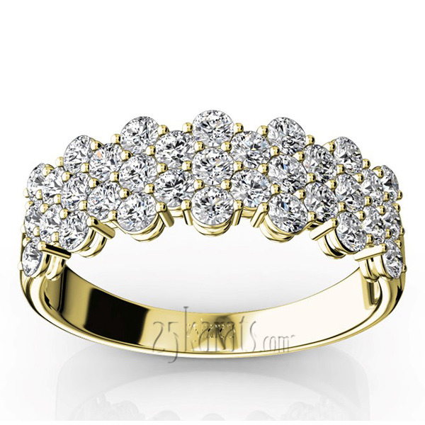14K white gold Fancy Diamond Wedding and Anniversary Ring (1 1/6 ct. tw.) - main view