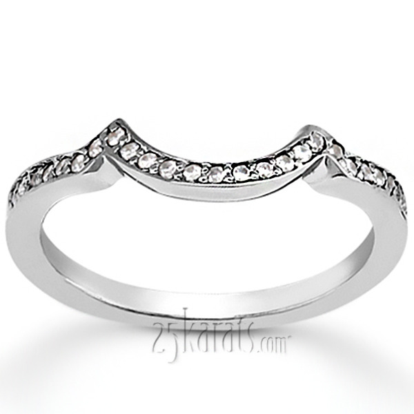14K white gold Elegant Diamond Matching Ring (0.12 ct. tw.) - alternate view 6