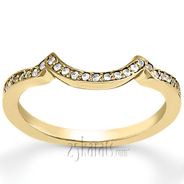 14K white gold Elegant Diamond Matching Ring (0.12 ct. tw.) - main view