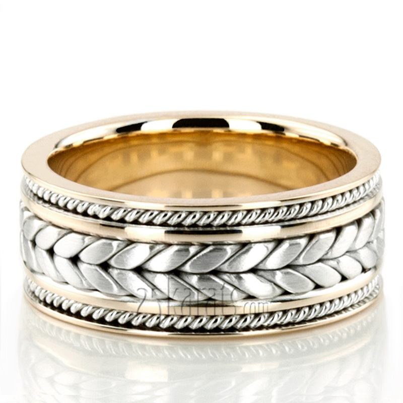 Extravagant Hand Woven Wedding Band 