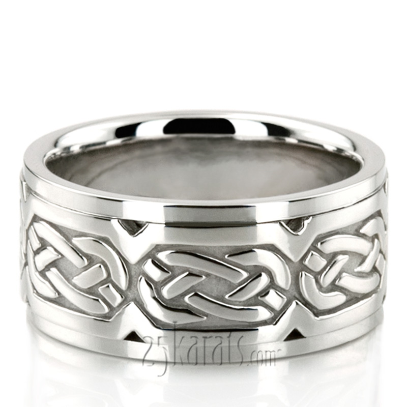 Sturdy Celtic Wedding Ring 