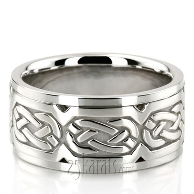 Sturdy Celtic Wedding Ring 
