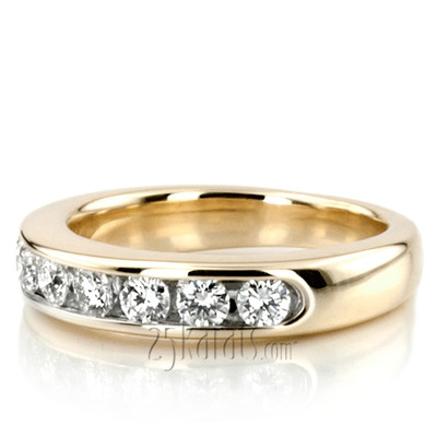 Seven Stone Channel Set Diamond Anniversary Ring (1/2 ct. tw.) thumbnail 8