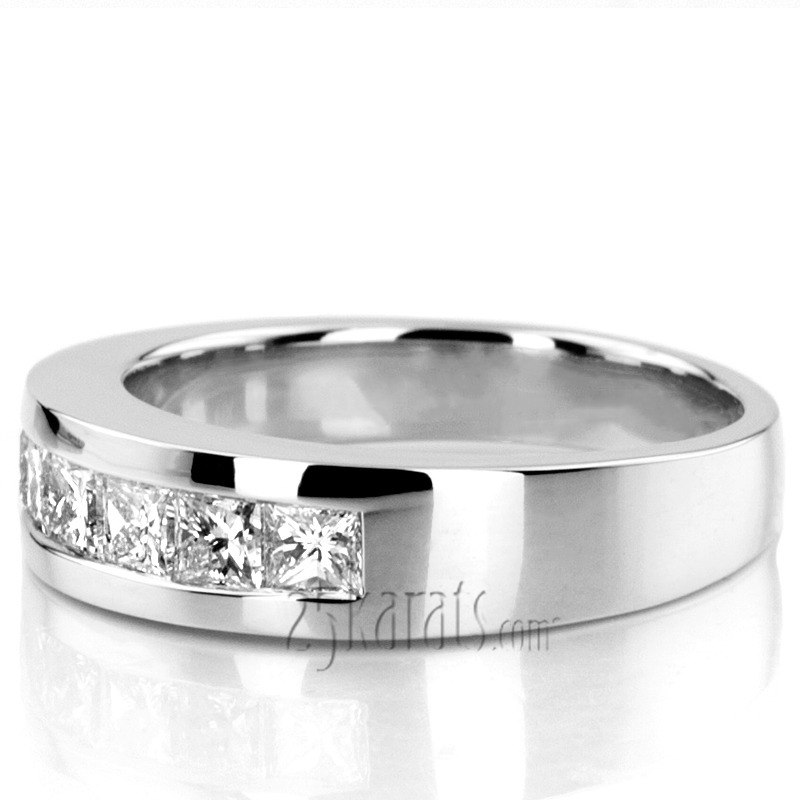 14K white gold 1.89 ct. Diamond Men's Ring - alternate view 6