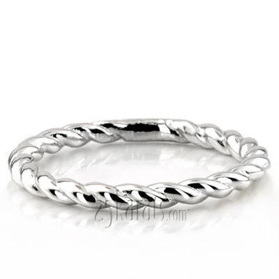 Wire Shank plain wedding band thumbnail 5