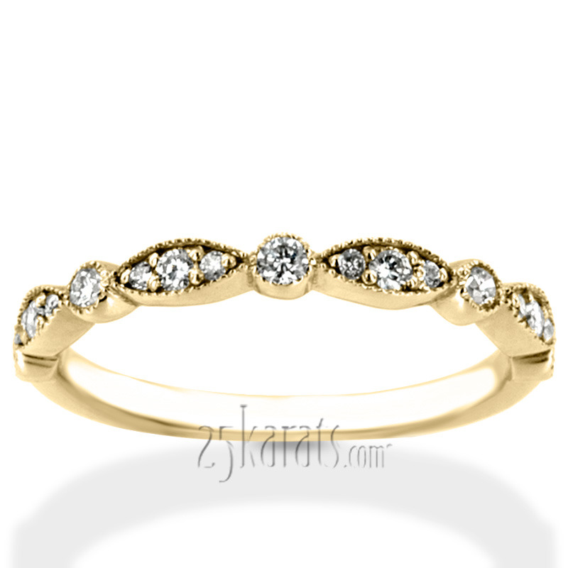 14K white gold Petite Stackable Diamond Band (1/4 ct. tw.) - alternate view 2