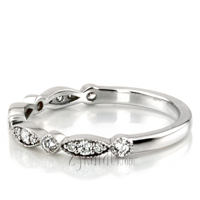 14K white gold Petite Stackable Diamond Band (1/4 ct. tw.) - alternate view 7