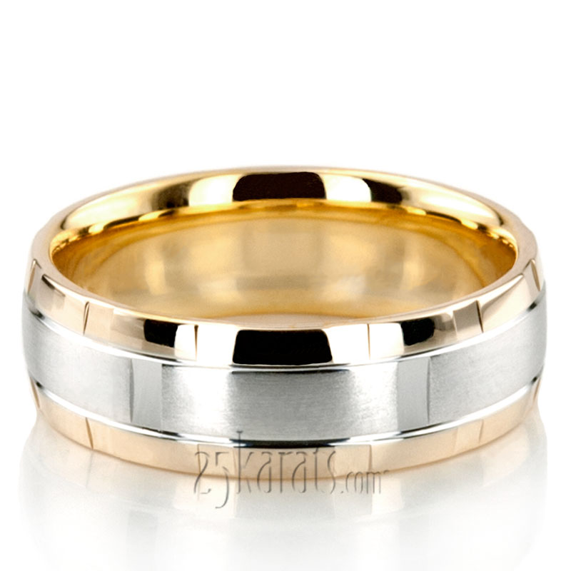 Basic Rolex Style Designer Wedding Band 