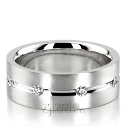 Brilliant Cut Round Stone Diamond Wedding Ring 
