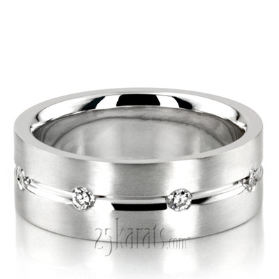 Brilliant Cut Round Stone Diamond Wedding Ring 