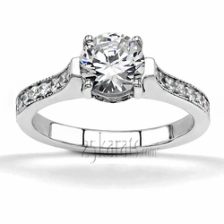 Elegant Four Prong Diamond Engagement Ring (1/2 ct. t.w.)