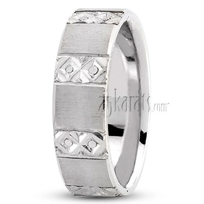 Refined Fancy Wedding Ring - main view