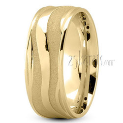 Wavy Cut Alluring Wedding Band