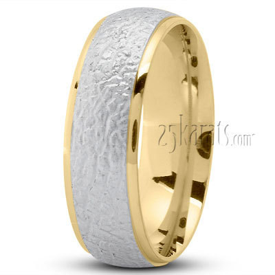 Rugged Center Designer Wedding Ring - main view thumbnail