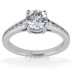 Classic Basket Center Diamond Engagement Ring (0.17 ct. t.w.)