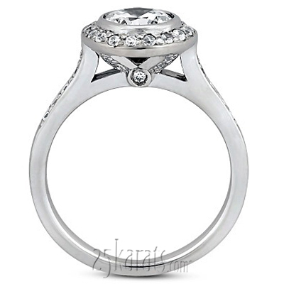 14K white gold Designer Legacy Inspired Diamond Engagement Ring (0.41 ct. tw.) 2 - alternate view 2