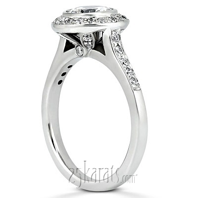 14K white gold Designer Legacy Inspired Diamond Engagement Ring (0.41 ct. tw.) 2 - alternate view 3