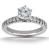 Round Prong Set Diamond Bridal Ring (0.50 ct.tw.)