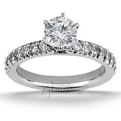 Round Prong Set Diamond Bridal Ring (0.44 ct.tw.)