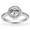 Halo Four Prong Center  Diamond Engagement Ring (0.33 ct. tw.)